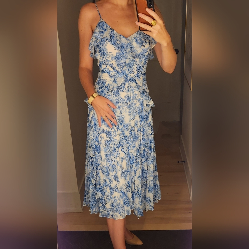 Sleeveless Printed Midi Dress - Picture 5 of 6